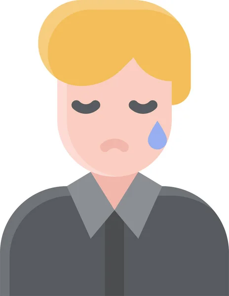 Funeral Burial Grief Icon — Stock Vector