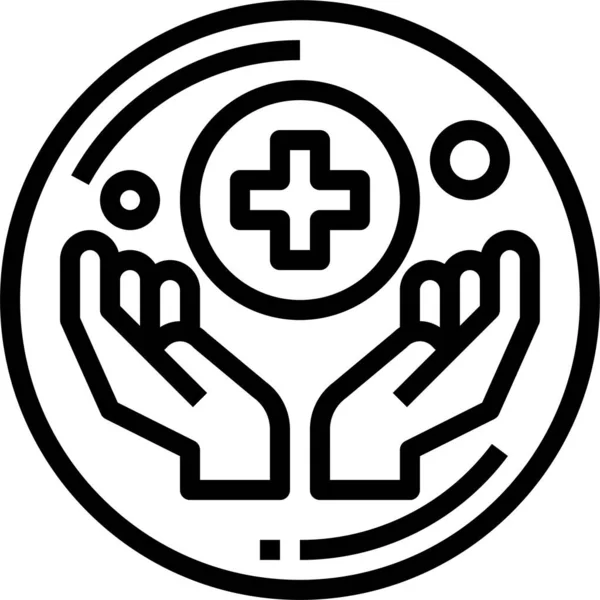 Clean Hand Healthcare Icon — Stock Vector