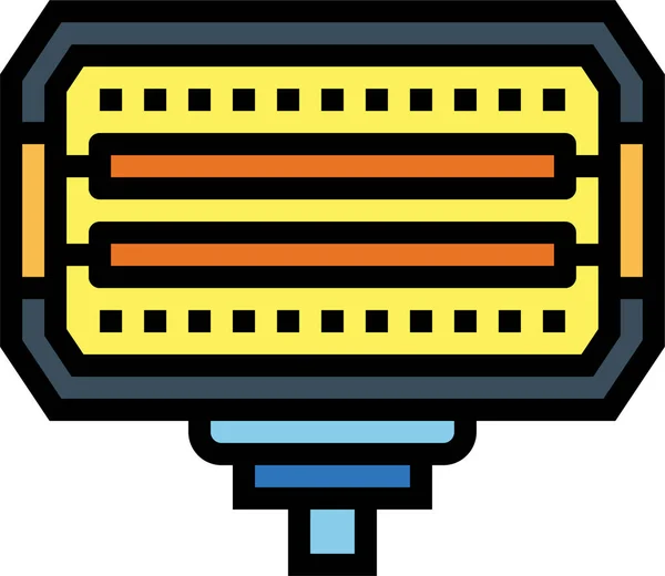 Icône Électronique Éclairage Éclairage — Image vectorielle