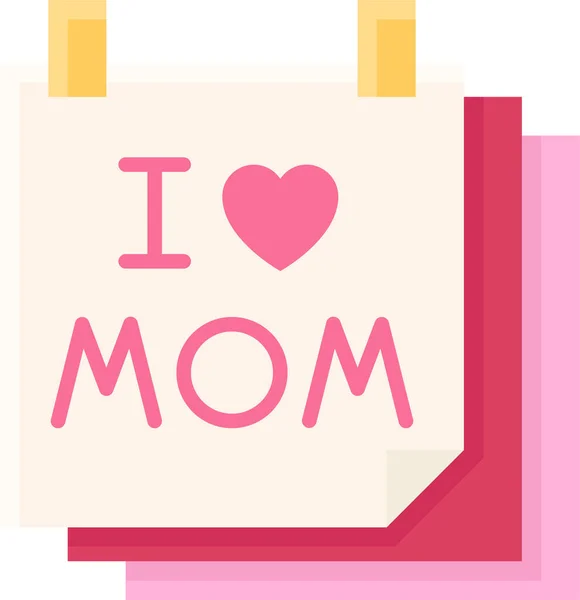 Celebrar Icono Las Vacaciones Maternas Categoría Mothersfathersday — Vector de stock