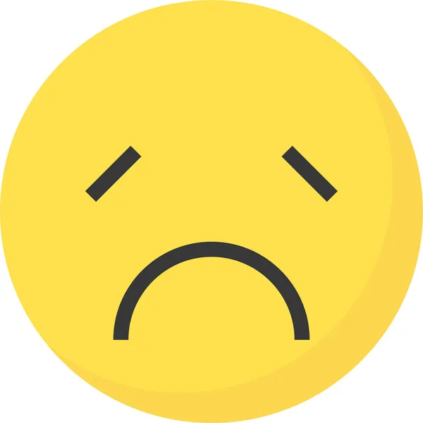 Emoji Ícone Expressão Emoticon Estilo Plano —  Vetores de Stock