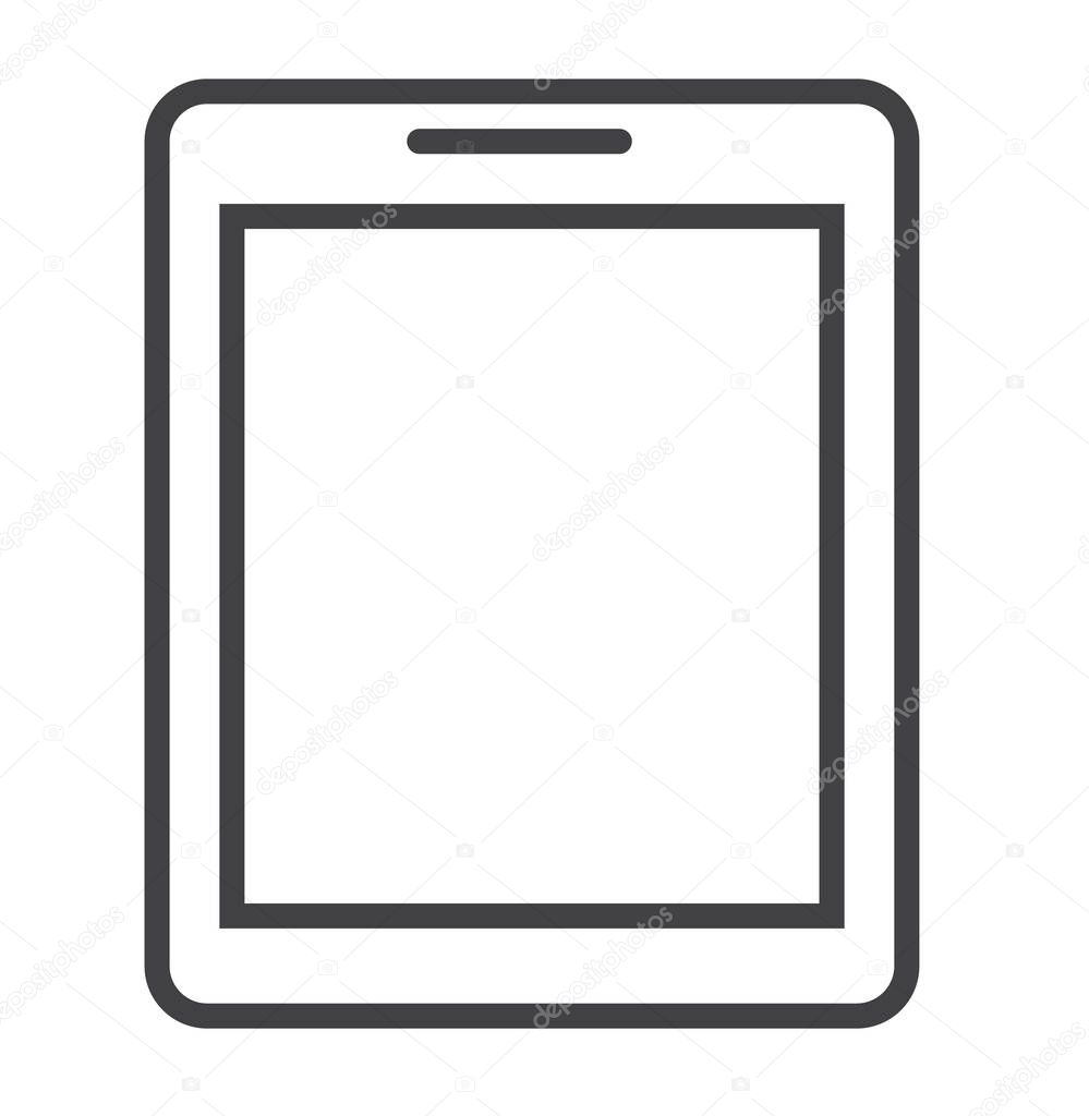 Dispositivo Gadget Ipad Icono Estilo Esquema Vector de stock por  ©iconfinder 481774356, image size:999x1024