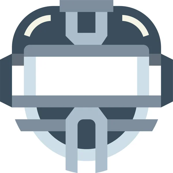 Baseball Catcher Mask Icon Flat Style — 图库矢量图片