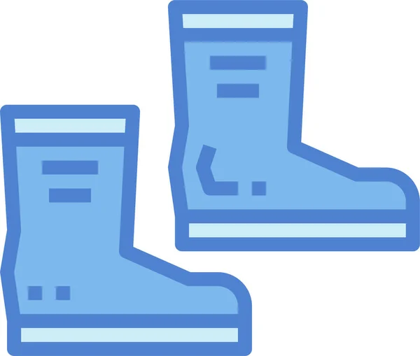 Botas Moda Calzado Icono — Vector de stock