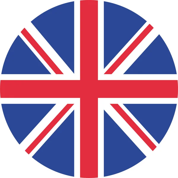 Britain Flag Icon Flat Style — Stock Vector