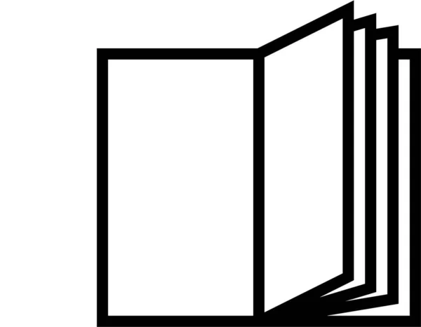 Libro Icona Del File Documento Nella Categoria Cartella File — Vettoriale Stock