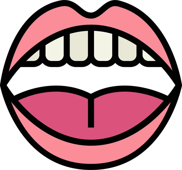 Οδοντιατρικό Εικονίδιο Του Στόματος Στην Κατηγορία Νοσοκομειακής Φροντίδας — Διανυσματικό Αρχείο