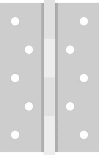 Icône Charnière Porte Décoration Dans Style Plat — Image vectorielle