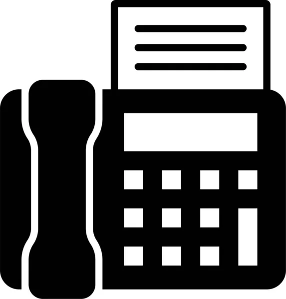 Communicatie Fax Woon Werkverkeer Icoon — Stockvector