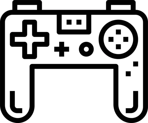 Console Controller Game Icon Outline Style — Stock Vector