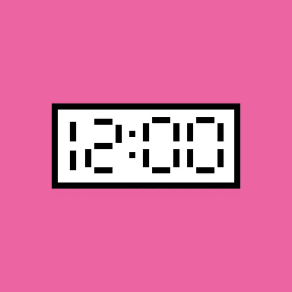 Reloj Icono Víspera Cuenta Atrás Estilo Filledoutline — Vector de stock