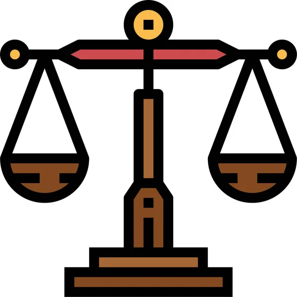 Ισορροπία Ισότητα Εικονίδιο Δικαιοσύνης — Διανυσματικό Αρχείο