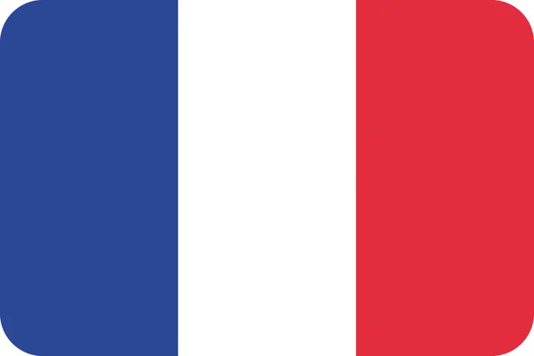 Country Flag France Icon Flat Style — 스톡 벡터