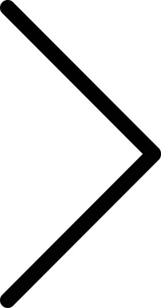 Pfeil Richtung Vorwärts Symbol Umriss Stil — Stockvektor