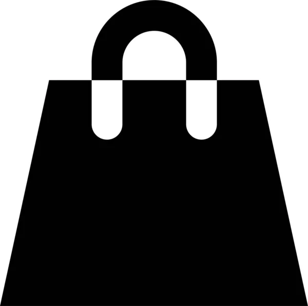 Tasche Kaufen Shop Ikone Solidem Stil — Stockvektor