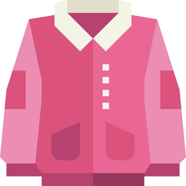 冬のカテゴリの衣類のコートのファッションアイコン — ストックベクタ