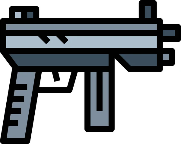 Arma Lançador Ícone Máquina Estilo Filledoutline —  Vetores de Stock