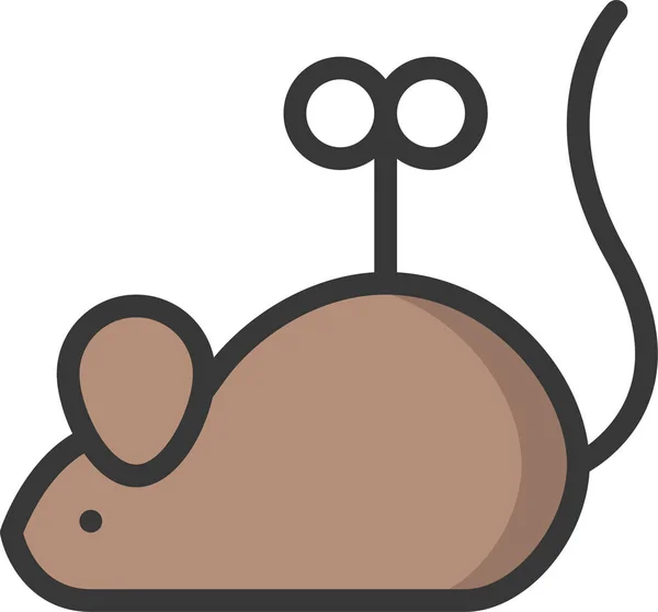 Haustier Rattenshop Ikone Umrissstil — Stockvektor