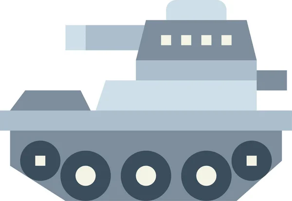 Icono Transporte Tanque Militar — Vector de stock