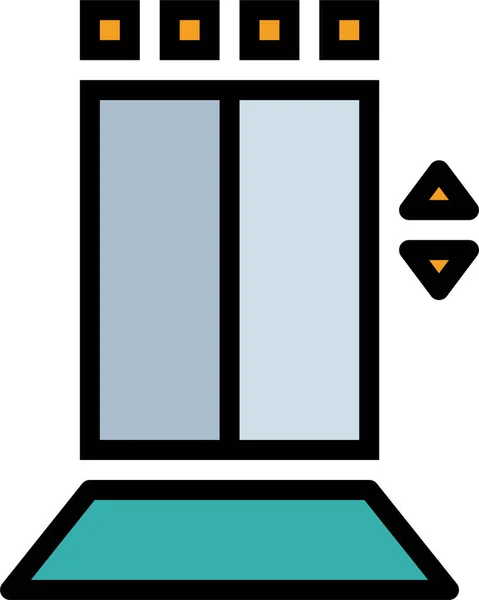 Иконка Лифта Стиле Filledoutline — стоковый вектор