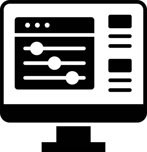 Ajuste Ícone Controle Configuração —  Vetores de Stock