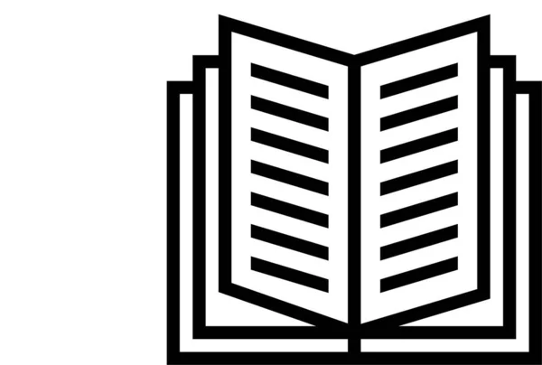 Libro Icona Del File Documento Nella Categoria Cartella File — Vettoriale Stock