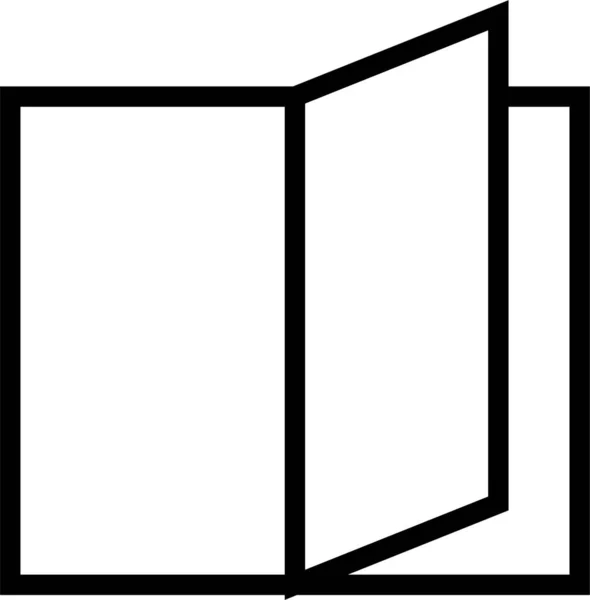 Buch Dokument Icon Dateiordner Kategorie — Stockvektor