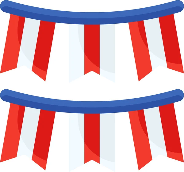 American Festival Festivation Icon Independencedayus Category — 스톡 벡터