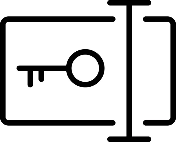 Ввод Значка Поля Ввода Стиле Контура — стоковый вектор