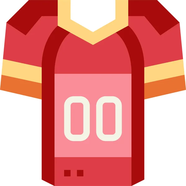 Football Game Jersey Icon — Stockvector