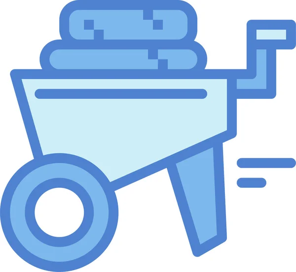 Cart Gardening Trolley Icon — Stock Vector