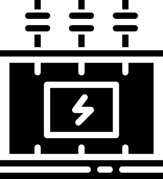 Energietransformator Ikone Der Kategorie Fahrzeugbescheidenheit — Stockvektor