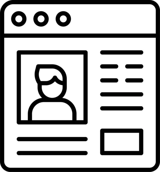 Chat Contact Interface Pictogram — Stockvector