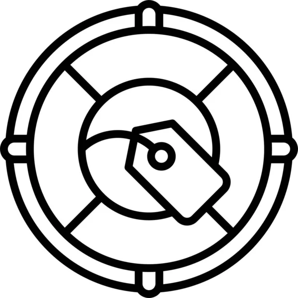 Иконка Продажи Резиновых Колец Летней Категории — стоковый вектор