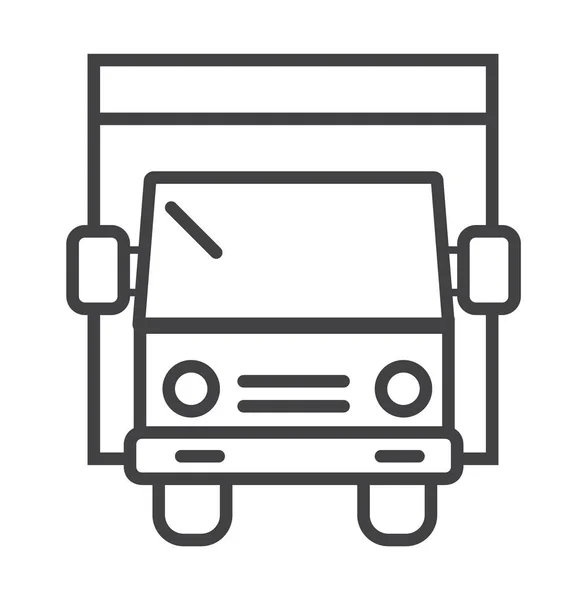 Livraison Expédition Transport Icône Dans Style Contour — Image vectorielle
