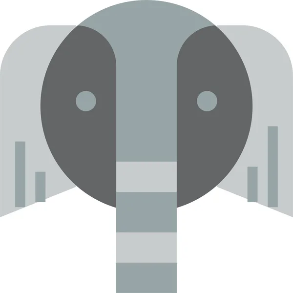 모양의 코끼리 동물의 — 스톡 벡터