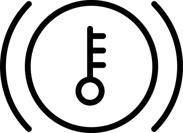 Ícone Sistema Freio Temperatura Freio Estilo Esboço —  Vetores de Stock