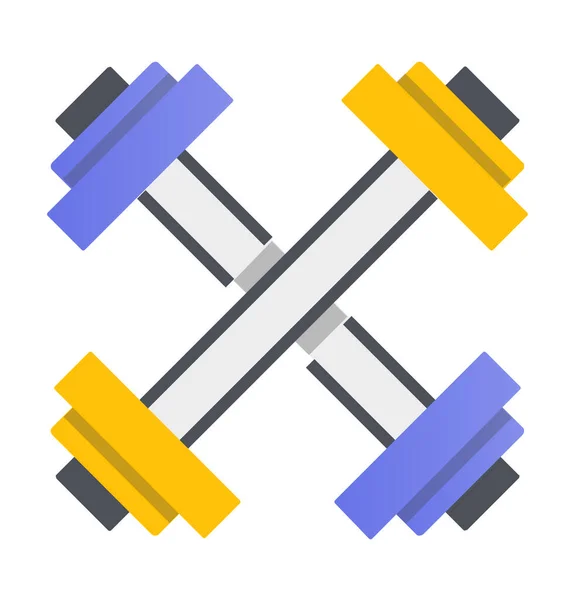 Weights Dumbbell Exercise Icon Filledoutline Style — Archivo Imágenes Vectoriales
