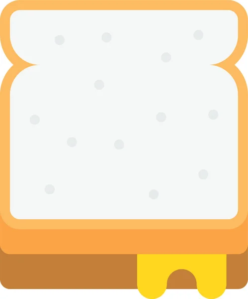 Brot Essen Hamburger Ikone — Stockvektor