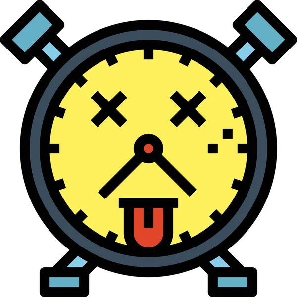Desglose Roto Icono Del Reloj — Vector de stock