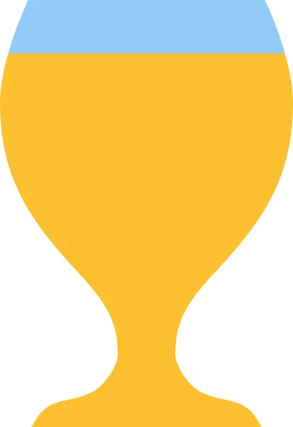 Pivo Dubbel Skleněná Ikona Plochém Stylu — Stockový vektor