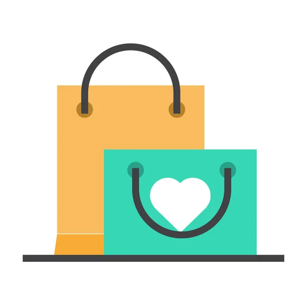 Tasche Kaufen Commerce Symbol Filedoutline Stil — Stockvektor