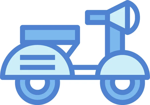 Moto Moto Scooter Icône — Image vectorielle
