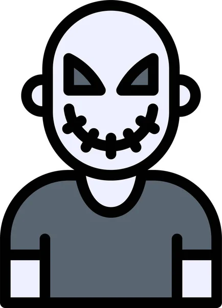 Halloween Killer Masker Pictogram — Stockvector