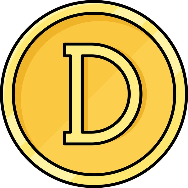 Münzwährung Dalasi — Stockvektor