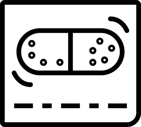 Capsule Médicaments Icône Médecine Dans Catégorie Hospitalshealthcare — Image vectorielle