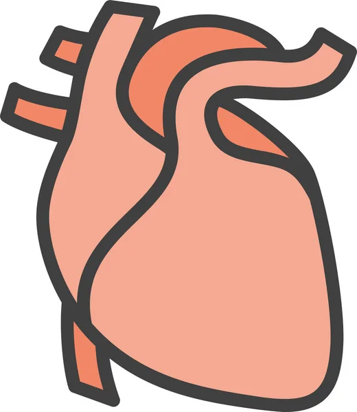 Cardiocardiologie Hartpictogram — Stockvector