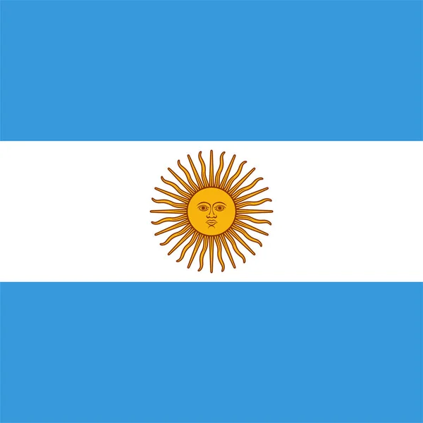 扁平风格的Argentina Argentinian国家图标 — 图库矢量图片