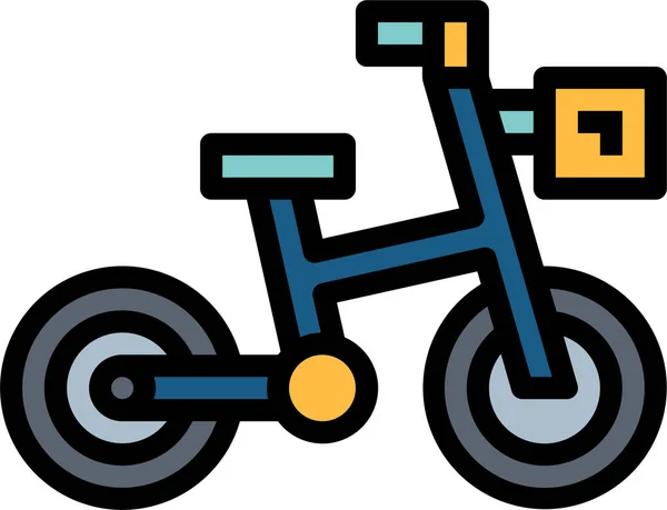 Bicicleta Bicicleta Bicicleta Icono Estilo Filledoutline — Archivo Imágenes Vectoriales