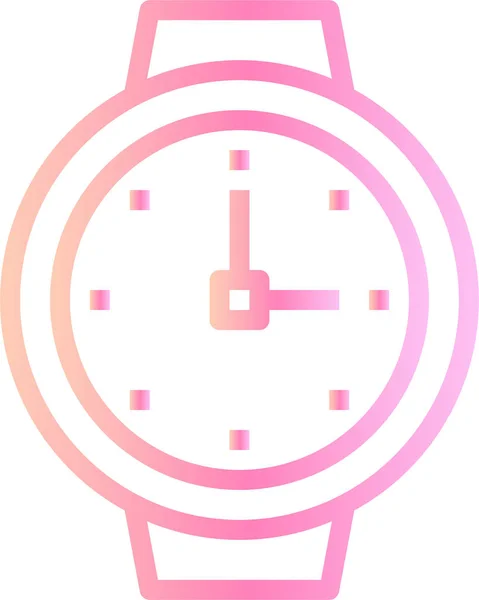 Reloj Fecha Temporizador Icono Estilo Suave — Vector de stock